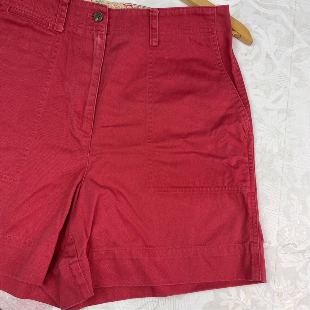 Lauren Ralph Lauren Dark Rose Flat Front Shorts Size 8 - Picture 3 of 13